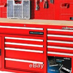 10 Drawer Tool Chest Cabinet Pegboard Back Wall Heavy Duty Mobile