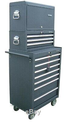 03 US Pro Tools Tool Black Steel drawer Chest Box roll cabinet FINANCE AVAILABLE