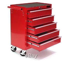 06192 Tool cabinet 5 drawer cart wheel trolley tool chest tray ball bearing