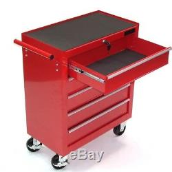 06192 Tool cabinet 5 drawer cart wheel trolley tool chest tray ball bearing