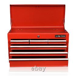 164 Us Pro Tools Red Steel Mechanics 6 Drawers Tool Storage Chest Box Cabinet