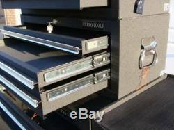 16 US Pro Tools Black Tool Chest Box 23 ball bearing drawer side cabinet finance