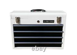 202 White Black drawers US Pro Tools Top Steel Tool Box Chest CABINET 4 DRAWER