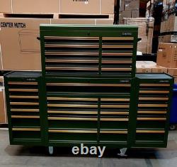 22 US PRO Tools Blue Tool Chest Box Steel Drawers Snap It Up 2 side cabinet 75