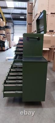 22 US PRO Tools Blue Tool Chest Box Steel Drawers Snap It Up 2 side cabinet 75