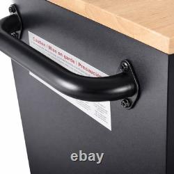 26 Powder-Coated Roller Tool Cabinets with Wooden Worktops 6 Drawer Heavy