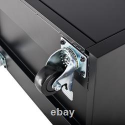 26 Powder-Coated Roller Tool Cabinets with Wooden Worktops 6 Drawer Heavy