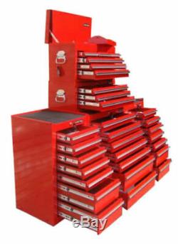 27 US Pro Red Tools Tool Chest Box drawers! Side roll cabinet FINANCE AVAILABLE