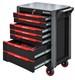 27in 7 Drawer Tool Chest Roller Cabinet With Tools Red Black Manarola Manr7dr