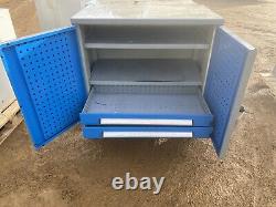 2 Door Steel Tool Cabinet With 2 Adjustable Shelves And Drawers (cb101)