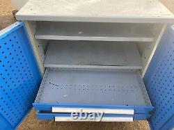 2 Door Steel Tool Cabinet With 2 Adjustable Shelves And Drawers (cb101)