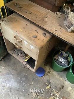 2 Workshop Tool Cabinets. A 5 Drawer and a 2 Drawer + A Locking Safe + Work Ben