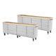 2 X 96 Brushed Stainless Steel 24 Drawer Work Bench Tool Chest Cabinet Offer