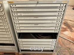 2x Workshop Drawer Cabinet Tool Storage Cabinet 100x70x140 cm