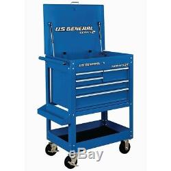30 5 Drawer Mechanic's Cart, Rolling Workstation Industrial Grade
