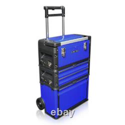 316 US PRO Tools Blue Mobile Rolling Chest Trolley Cart cabinet Wheels Tool Box