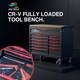 351pc Cr-v Tool Kit Aluminium Tool Chest Rolling Cabinet With Drawers