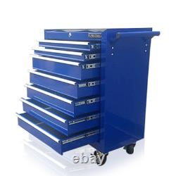 374 Us Pro Blue Tools Affordable Steel Chest Tool Box Roller Cabinet 7 Drawers
