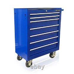 374 Us Pro Blue Tools Affordable Steel Chest Tool Box Roller Cabinet 7 Drawers