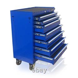 374 Us Pro Blue Tools Affordable Steel Chest Tool Box Roller Cabinet 7 Drawers
