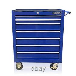 374 Us Pro Blue Tools Affordable Steel Chest Tool Box Roller Cabinet 7 Drawers