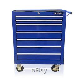 374 Us Pro Blue Tools Affordable Steel Chest Tool Box Roller Cabinet 7 Drawers