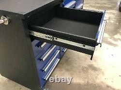 3.5' Heavey Duty Work Bench/tool Cabinet C/w 10 Drawers On Casters