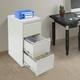 3-drawer File Cabinet Lockable Filing Cabinet White For Home Office Garage Tool