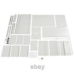 3-Drawer File Cabinet Lockable Filing Cabinet White for Home Office Garage Tool