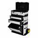 3-part Portable Chest Rolling Tool Storage Box Cabinet Sliding Drawers Organizer