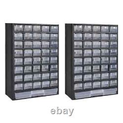 41-Drawer Storage Cabinet Tool Box 2 pcs Plastic