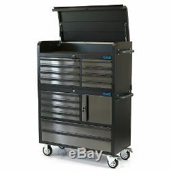 41 Professional 14 Drawer Stainless Steel Tool Chest & Roller Cabinet 6167-6185