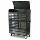 41 Professional 14 Drawer Stainless Steel Tool Chest & Roller Cabinet 6167-6185