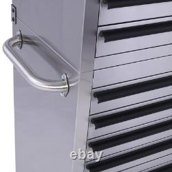 41 Stainless Steel Roller 14 Drawer Work Bench Tool Box Chest Cabinet