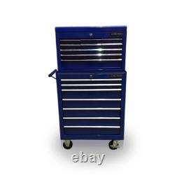 427 Tool Box Roller Cabinet Steel Chest 16 Drawers Gloss Blue Us Pro Tools