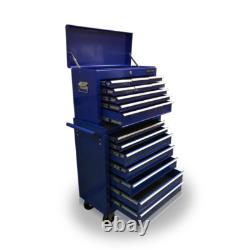 427 Tool Box Roller Cabinet Steel Chest 16 Drawers Gloss Blue Us Pro Tools