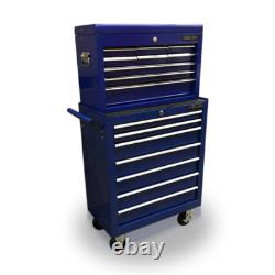 427 Tool Box Roller Cabinet Steel Chest 16 Drawers Gloss Blue Us Pro Tools
