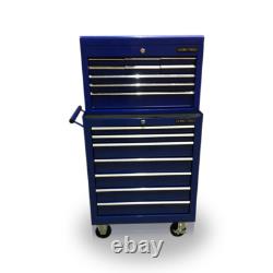 427 Tool Box Roller Cabinet Steel Chest 16 Drawers Gloss Blue Us Pro Tools