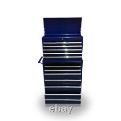427 Tool Box Roller Cabinet Steel Chest 16 Drawers Gloss Blue Us Pro Tools