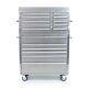 42 Stainless Steel 16 Drawer Tool Chest And Roller Cabinet