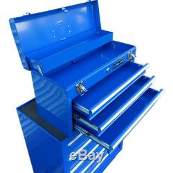 451 Us Pro Tools Mechanics Blue 8 Drawer Tool Chest Steel Box Roller Cabinet