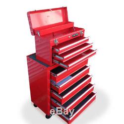 452 Us Pro Tools Mechanics Red 8 Drawer Tool Chest Steel Box Roller Cabinet