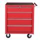 4-drawer Tool Chest Heavy Duty Cart Rolling Tool Box On Wheels, For Garage Red