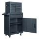 4-drawer Tool Chest With Wheels & Lock Tool Box With Large Storage Cabinet Black