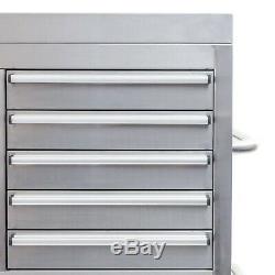 54 Stainless Steel 26 Drawer Tool Chest and Roller Cabinet