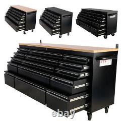 55 72 Stainless Steel 10/15 Drawers Work Bench Tool Box Chest Cabinet Trolley