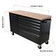 55 72 Wide Chest Drawer Stainless Steel Tool Chest Box Cabinet With Work Station