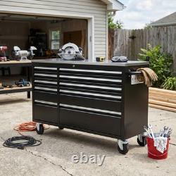 55 Heavy Duty Work Bench 10 Drawers Tool Box Chest Roller Cabinet Workbench UK