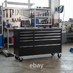 55 Heavy Duty Work Bench 10 Drawers Tool Box Chest Roller Cabinet Workbench UK