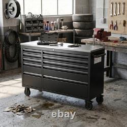 55 Heavy Duty Work Bench 10 Drawers Tool Box Chest Roller Cabinet Workbench UK